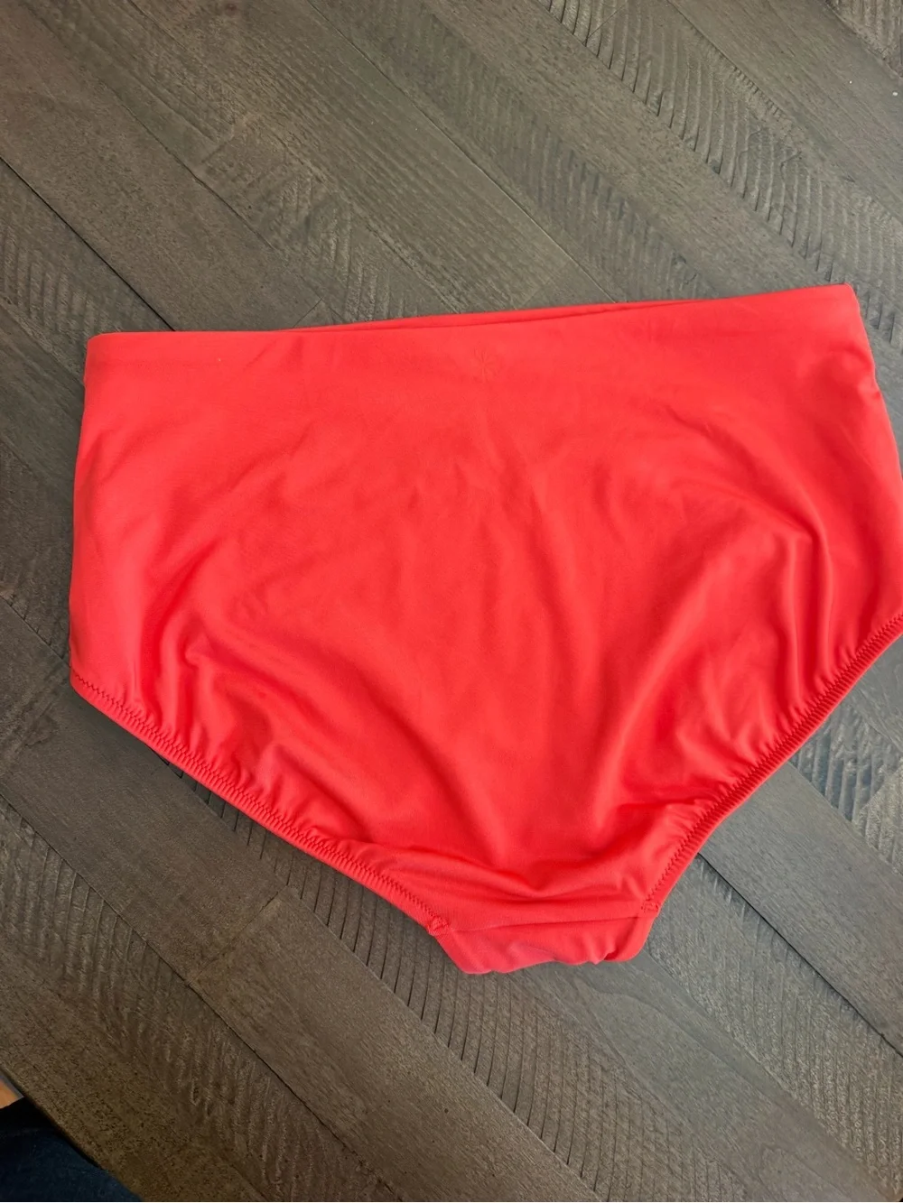 Athleta Coral-Red High Waisted Swim Bottoms Medium - Picture 2 of 3